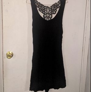 lace black dress